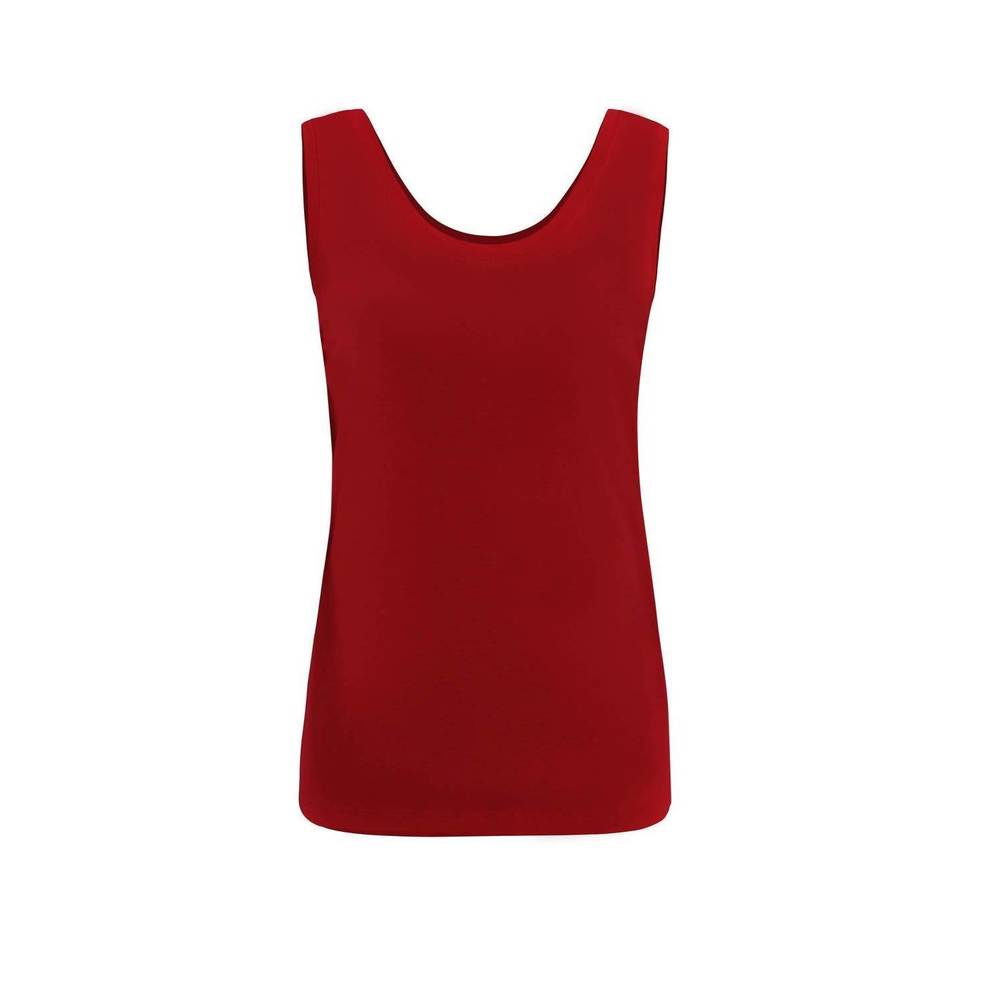 NEW DOLCEZZA basic tank top in red